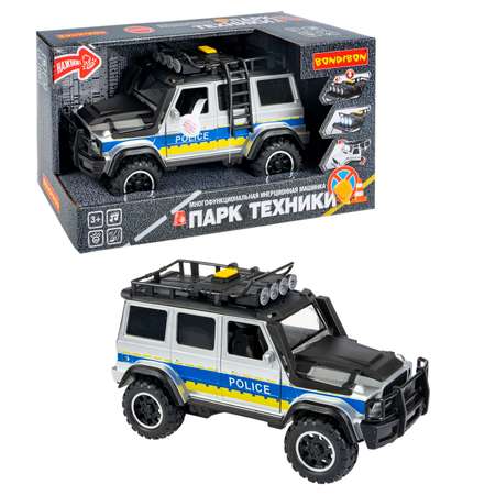 Полицейская машина Bondibon Jeep инерционный серебряный