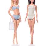 Купальники для кукол типа Barbie 29 см VIANA голубой белый