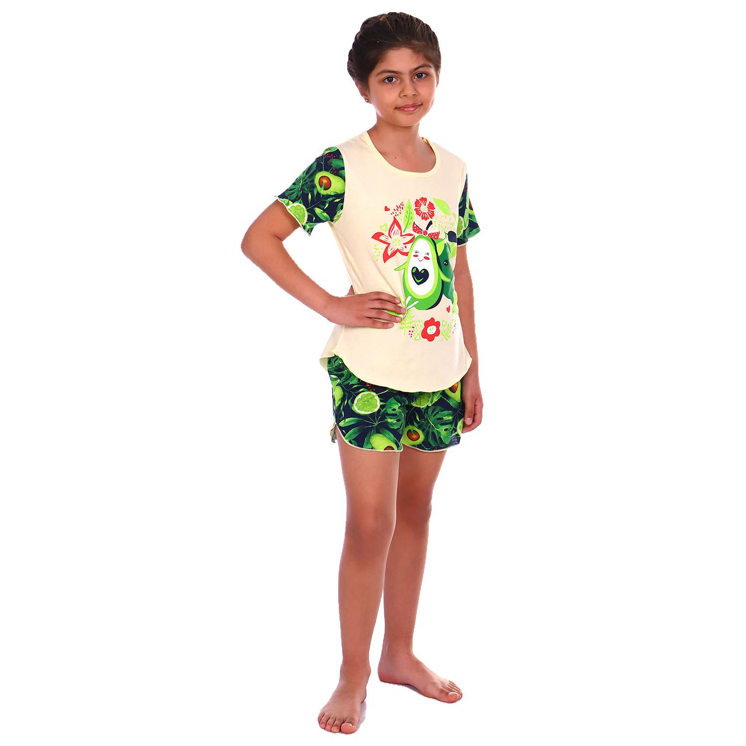 Пижама Детская Одежда 004К8Кр/темно-зеленый - фото 2