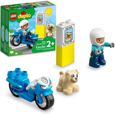 Конструктор LEGO DUPLO Town Полицейский мотоцикл 10967