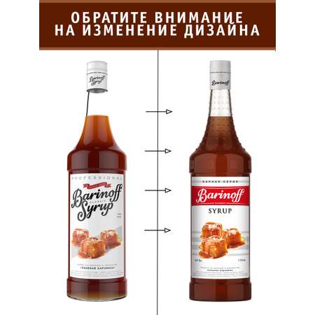 Сироп Barinoff Соленая карамель для кофе и коктейлей 1л