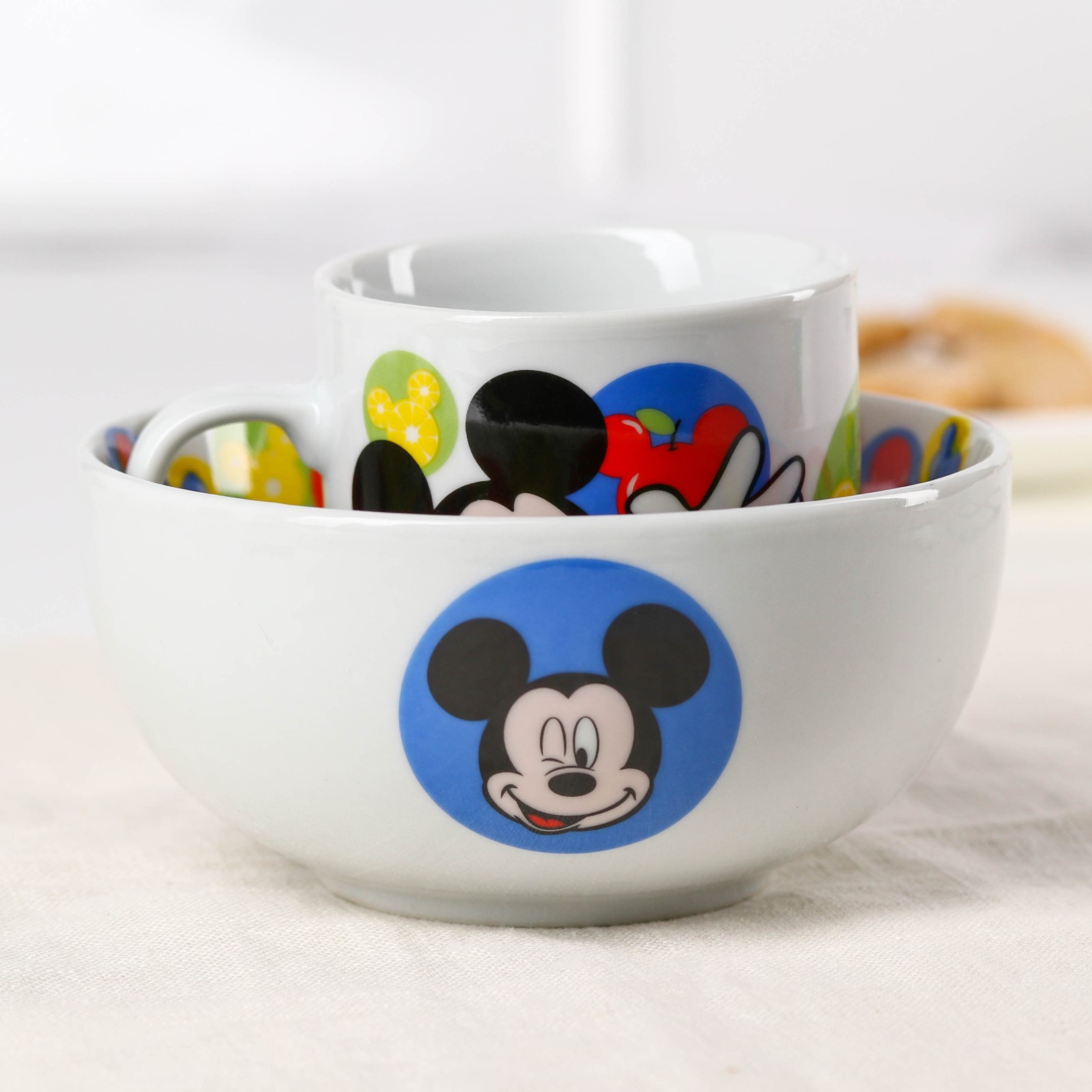 Набор детской посуды Disney «Микки» 2 предмета: салатник кружка - фото 7