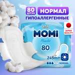 Гигиенические прокладки Momi Normal дневные 24.5 см 80 шт