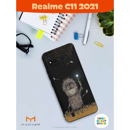 Силиконовый чехол Mcover для смартфона Realme C11 (2021) Союзмультфильм Ежик в тумане и фонарик