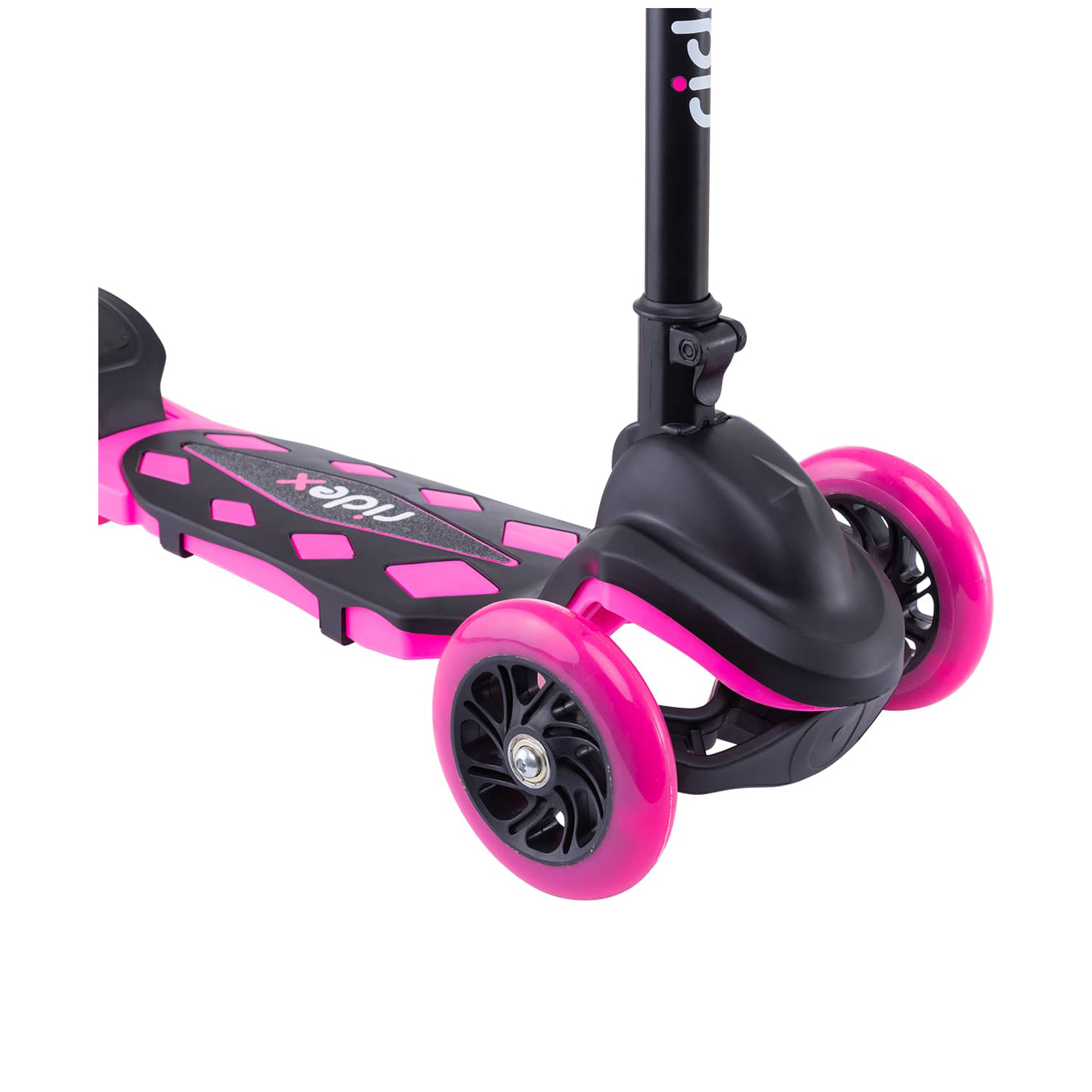 Самокат RIDEX трехколесный 3 wheels scooter Robin 120/80 neon pink - фото 6