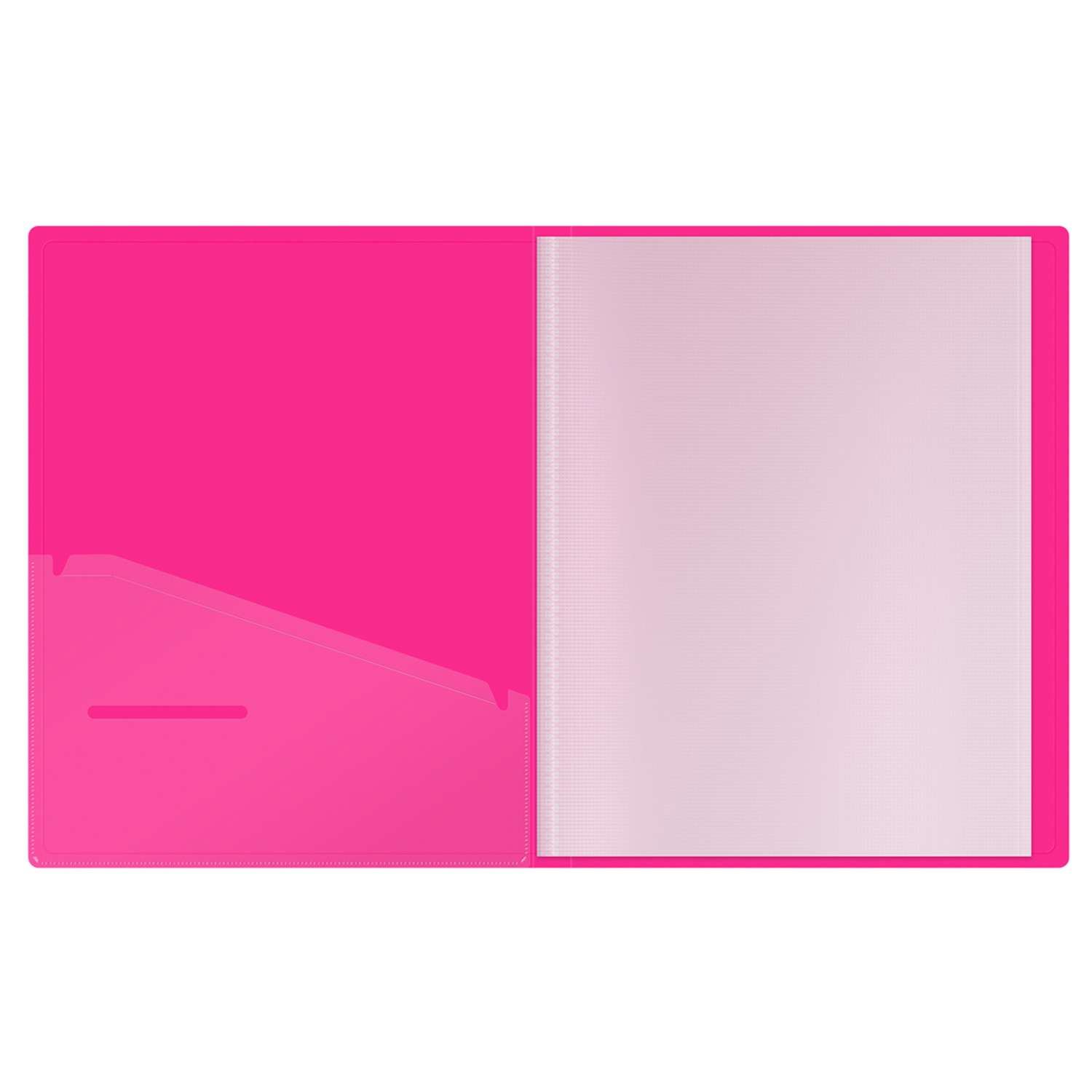 Папка с 20 вкладышами Berlingo Neon розовый неон - фото 3
