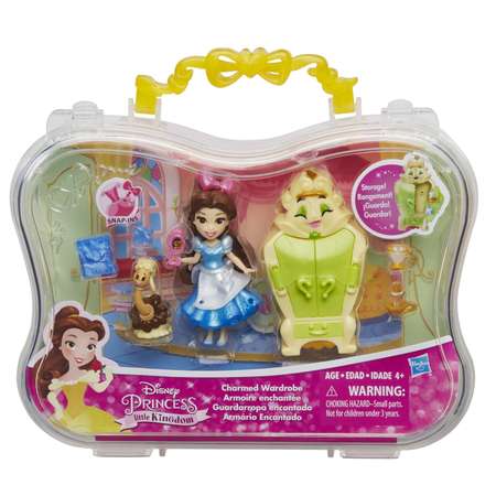 Игровой набор Princess маленькая кукла Принцесса и гардеробная Бэлль B8940EU40