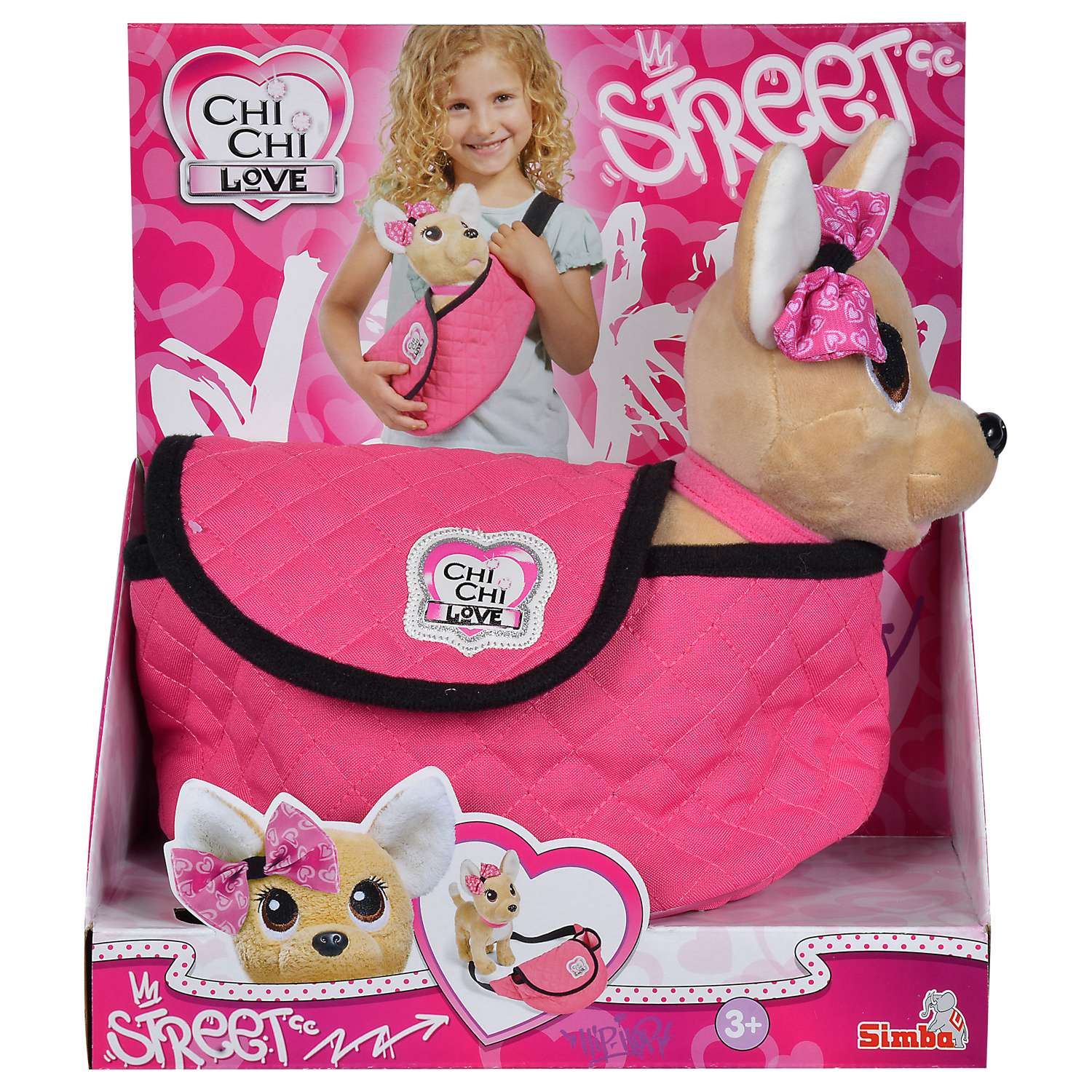 Игрушка Chi Chi Love Плюшевая собачка Стрит стайл с поясной сумочкой 5893494 - фото 2
