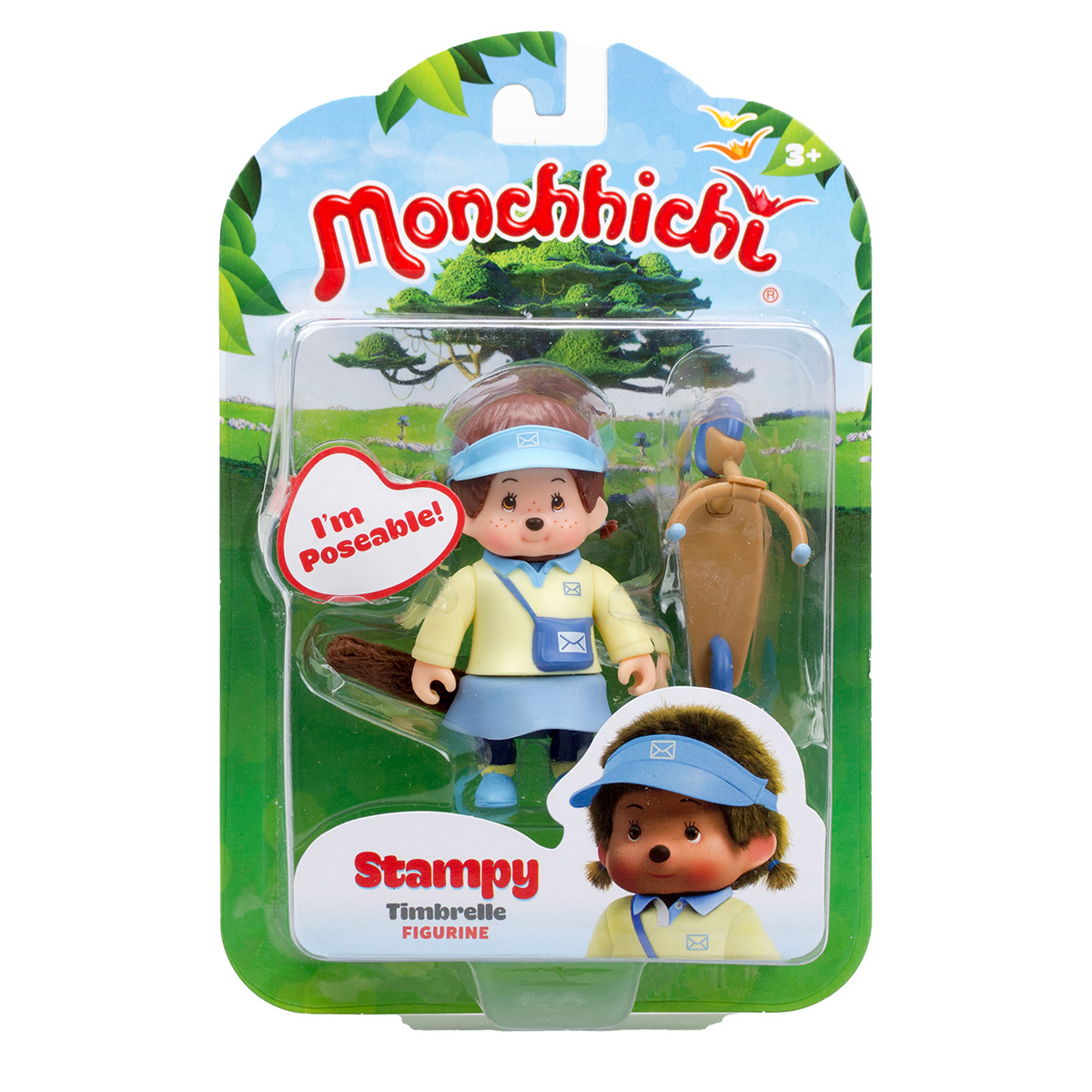 Фигурка Monchhichi Стэмпи с аксессуаром - фото 1