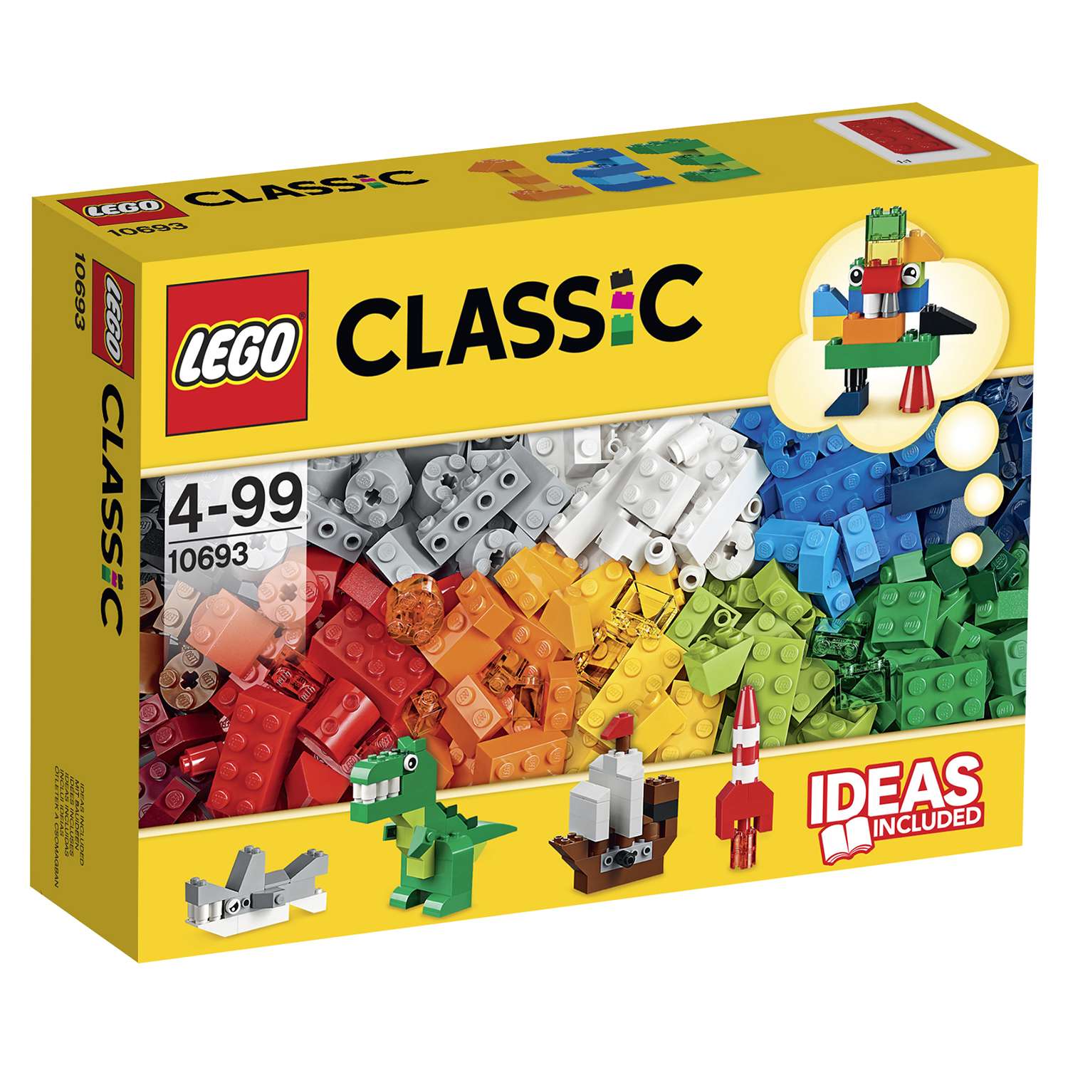 Конструктор LEGO Classic Дополнение к набору для творчества – яркие цвета (10693) - фото 12