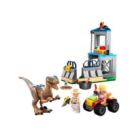 Конструктор детский LEGO Jurassic World Побег велоцираптора