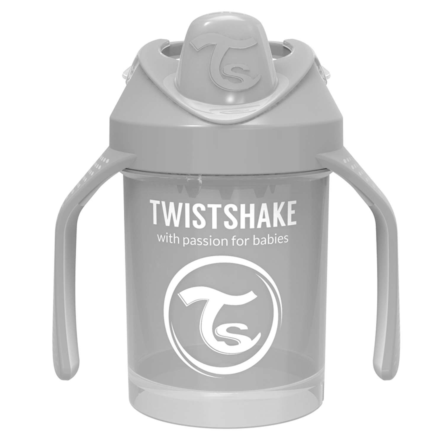 Поильник-непроливайка Twistshake Пастельный серый 230 мл 4 мес+ - фото 2