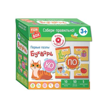 Игра развивающая FUN BOX Колекция умных игр Собери правильно Букварь 38569