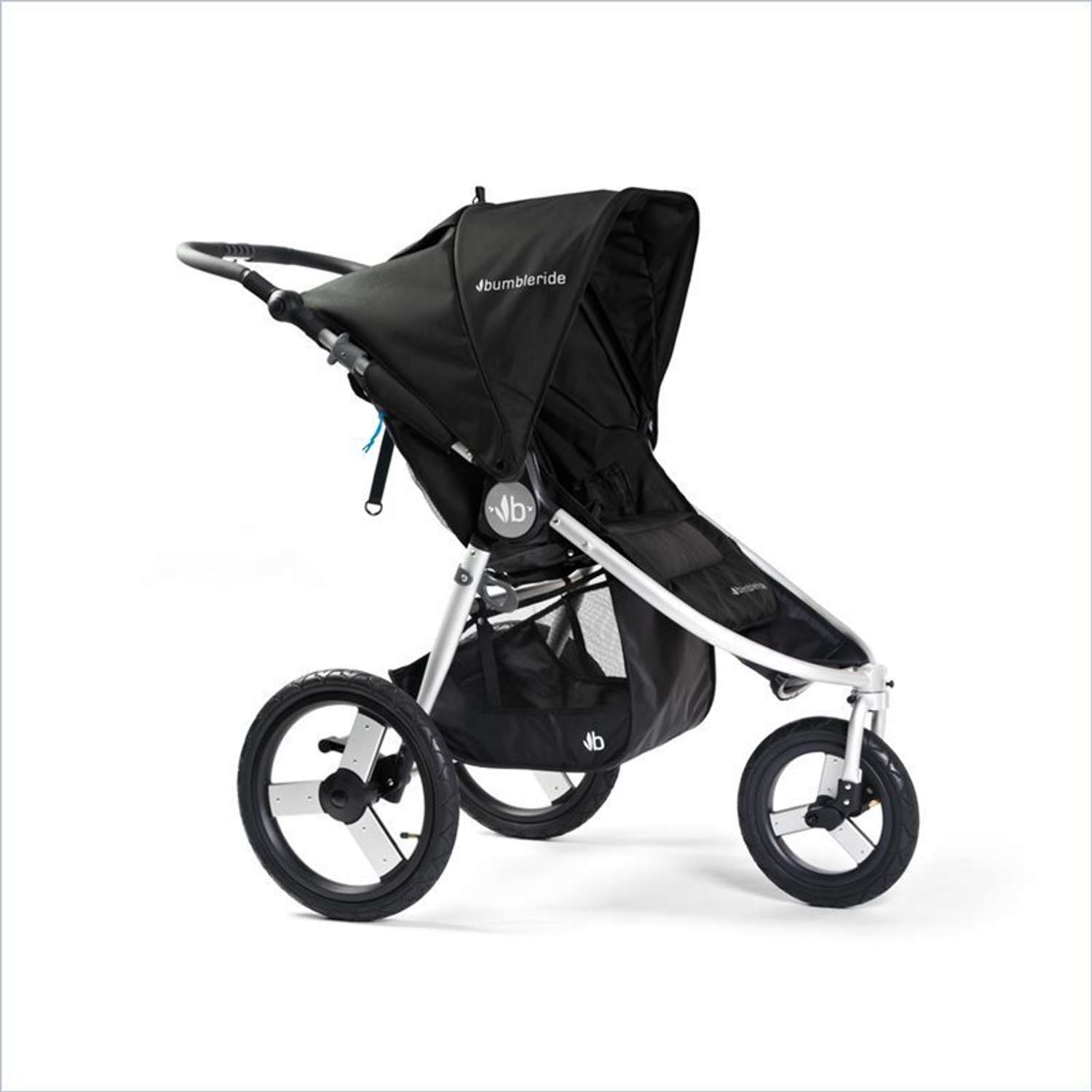 Коляска прогулочная Bumbleride Speed Silver Black - фото 1