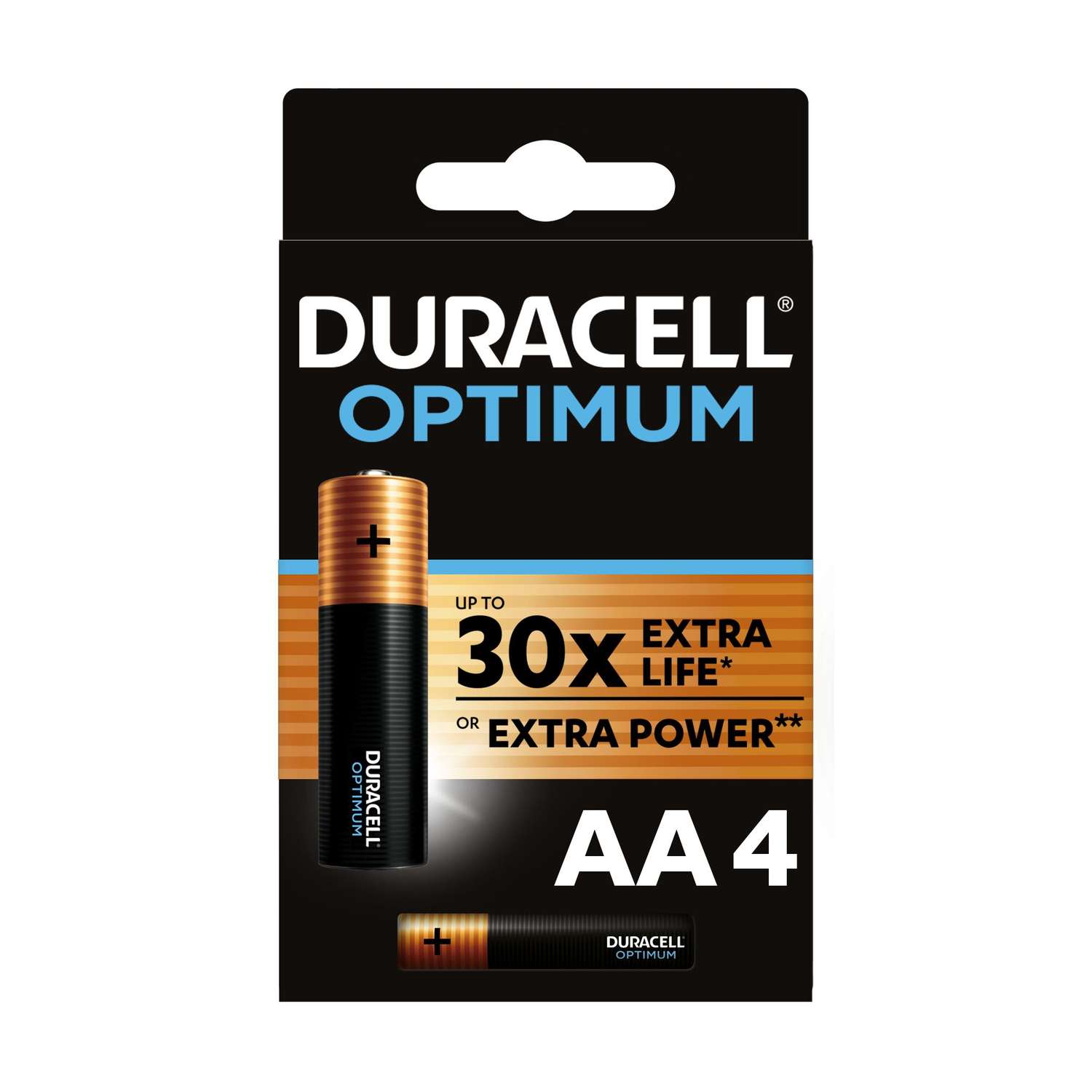 Батарейки Duracell Optimum AA 4шт 5014061 - фото 1