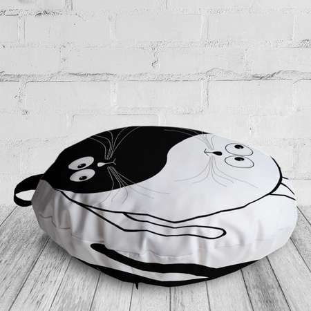 Декоративная подушка-сидушка JoyArty Баланс котов