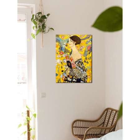 Алмазная мозаика Cristyle картина стразами Дама с веером Г Климт 30х40 см Cr 340002