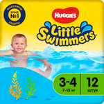 Подгузники-трусики для плавания Huggies Little Swimmers 3-4 7-15кг 12шт