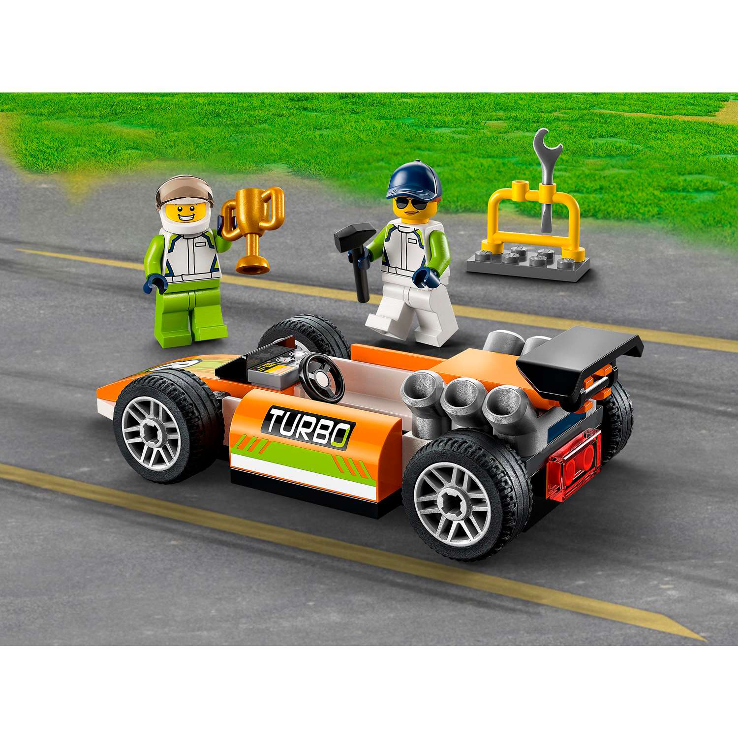 Конструктор детский LEGO City Гоночный автомобиль 60322 - фото 16
