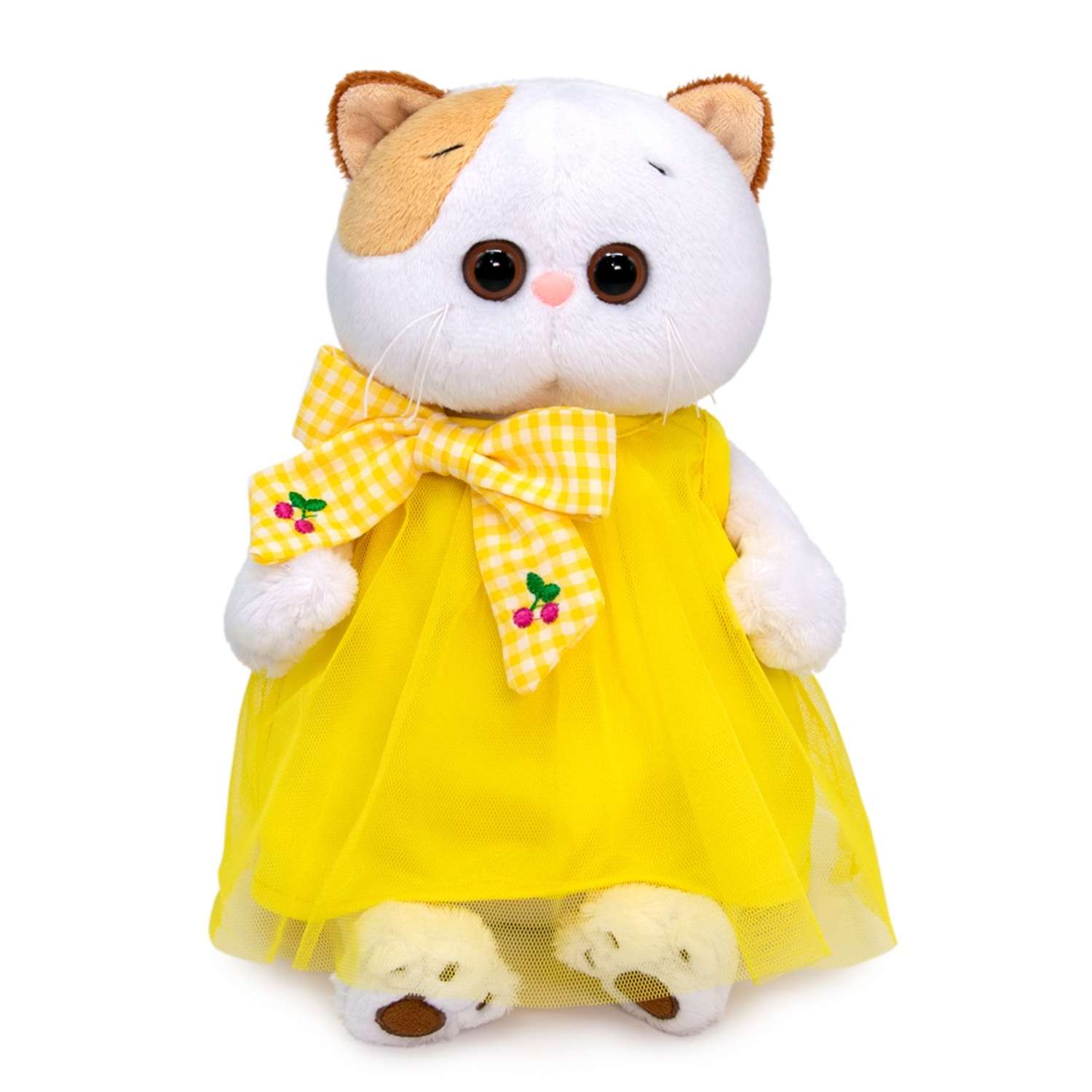 Мягкая игрушка BUDI BASA Ли-Ли в желтом платье с бантом 27 см LK27-099 - фото 1