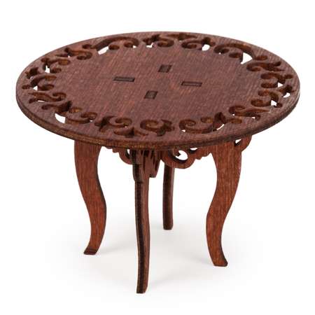 Набор Одним прекрасным утром стол и два стула, коричневый
