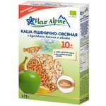 Каша Fleur Alpine безмолочная пшенично-овсяная с кусочками банана и яблок 175г с 10 мес