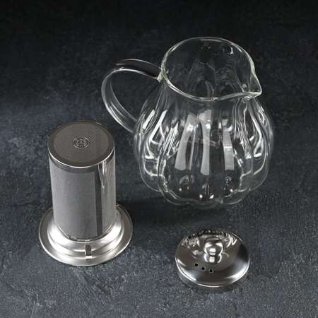 Чайник Sima-Land стеклянный заварочный с металлическим ситом «Глори» 1 л