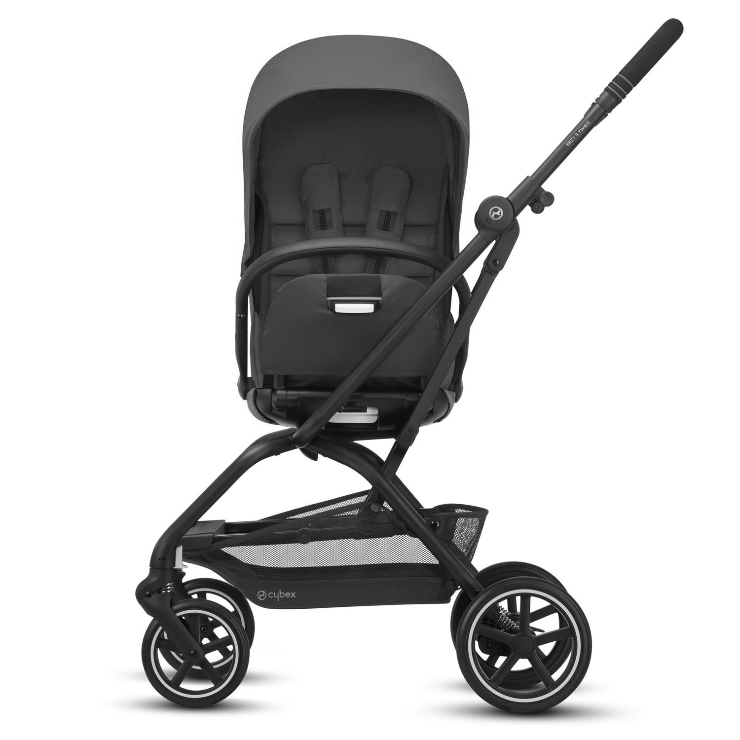 Коляска Cybex Eezy S Twist+ 2 BLK Soho с дождевиком и бампером Grey - фото 3