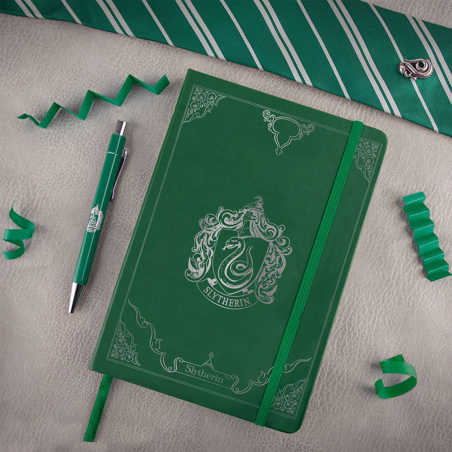 Блокнот Harry Potter Слизерин 160 листов и ручка - фото 2