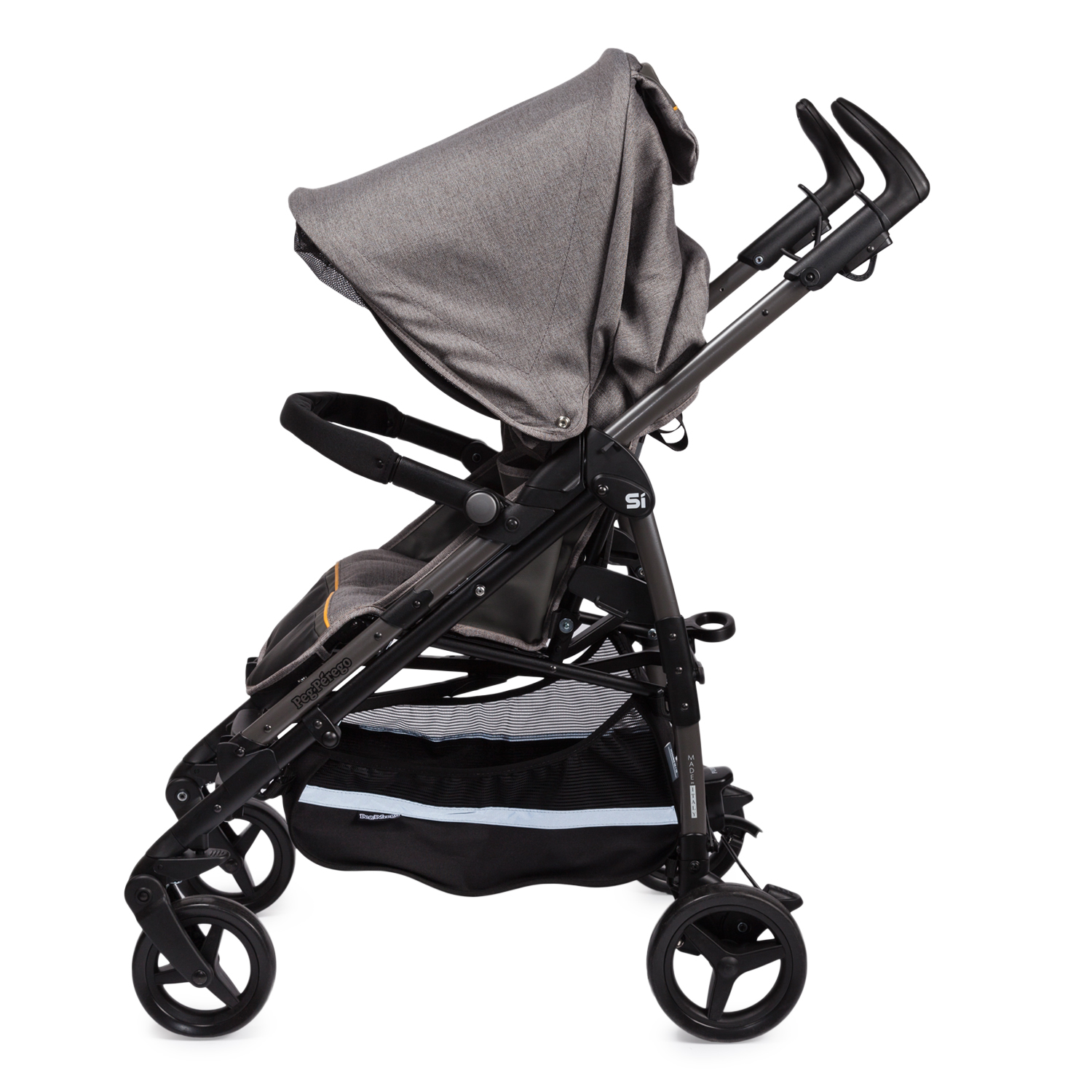 Коляска прогулочная Peg-Perego Si Completo Luxe Grey - фото 5