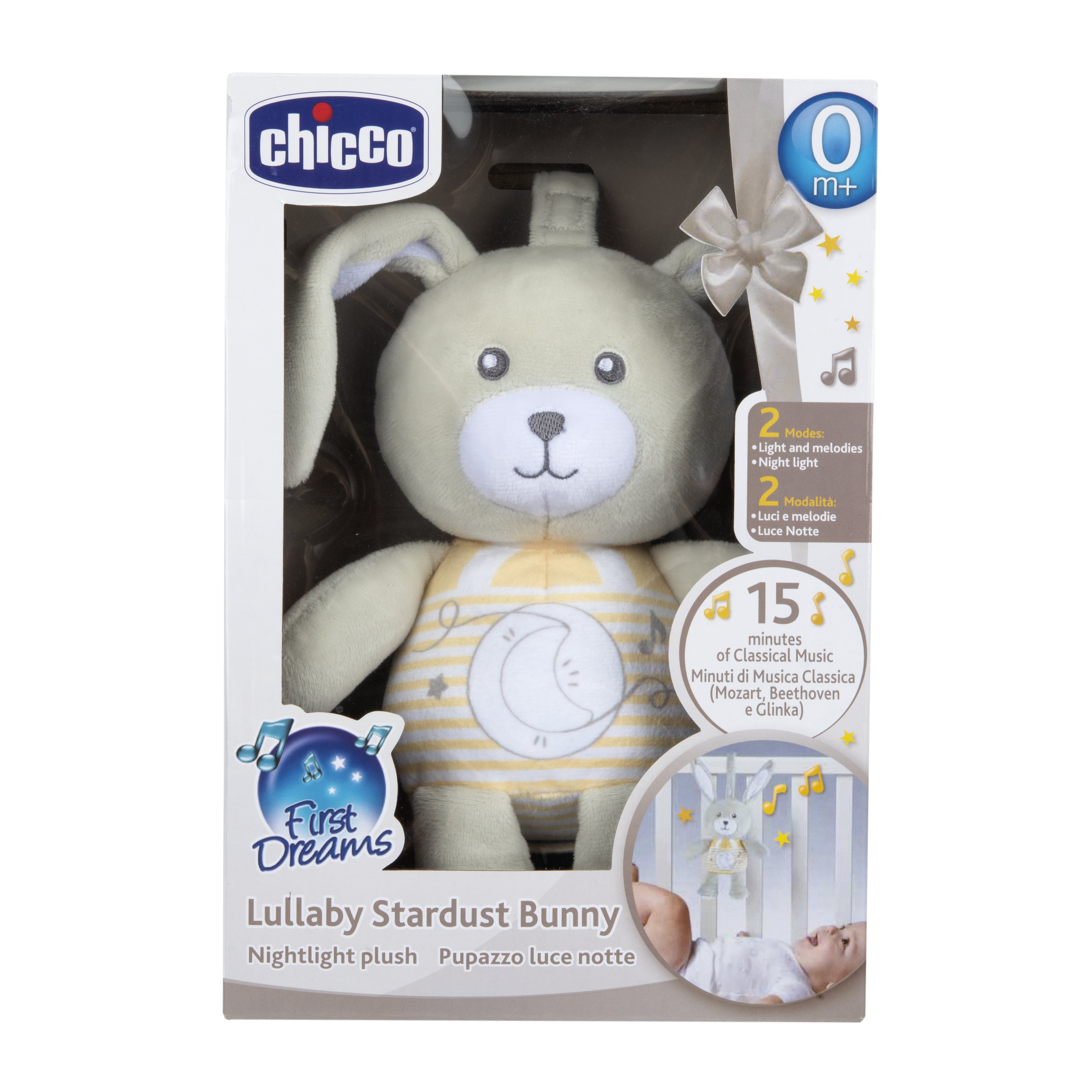 Игрушка мягкая Chicco Звездный кролик музыкальная 00011129000000 - фото 2