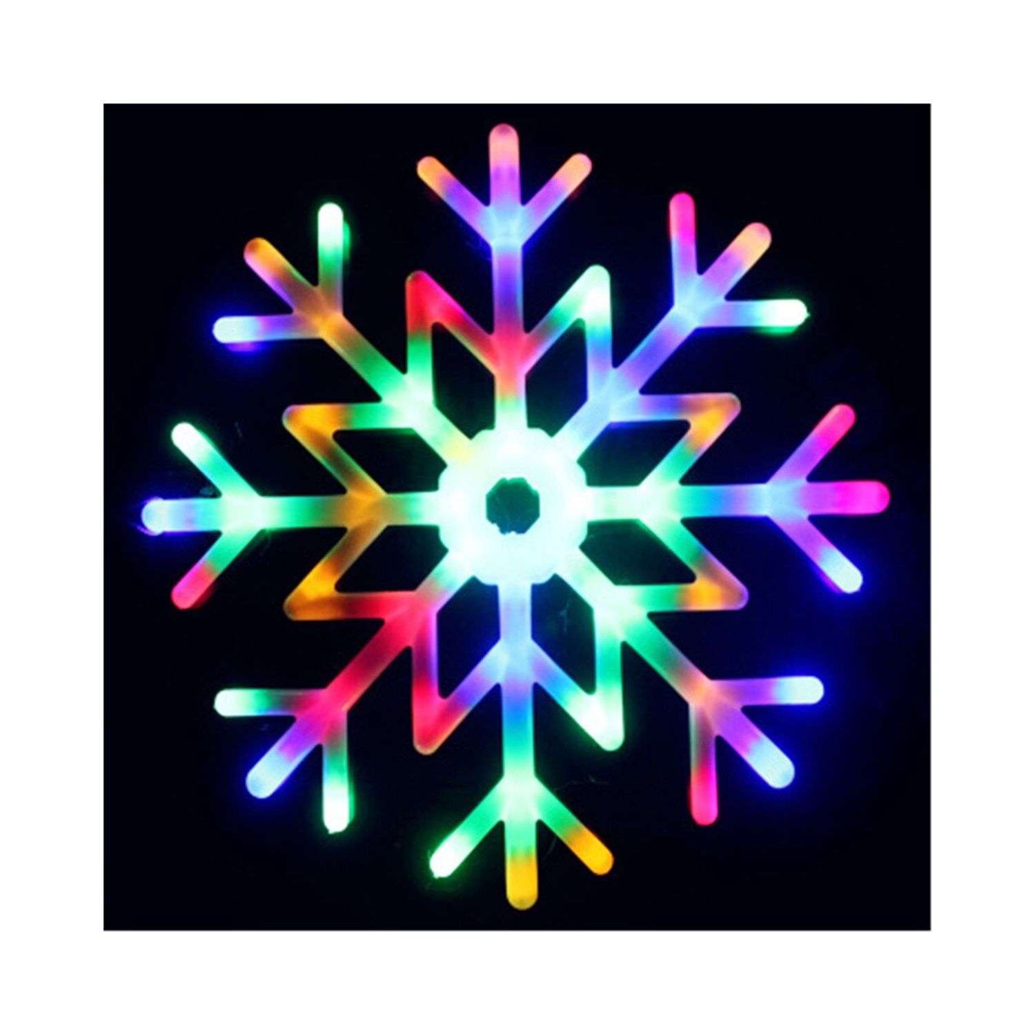 Снежинка Uniglodis Светящаяся разноцветная 8 режимов - фото 2