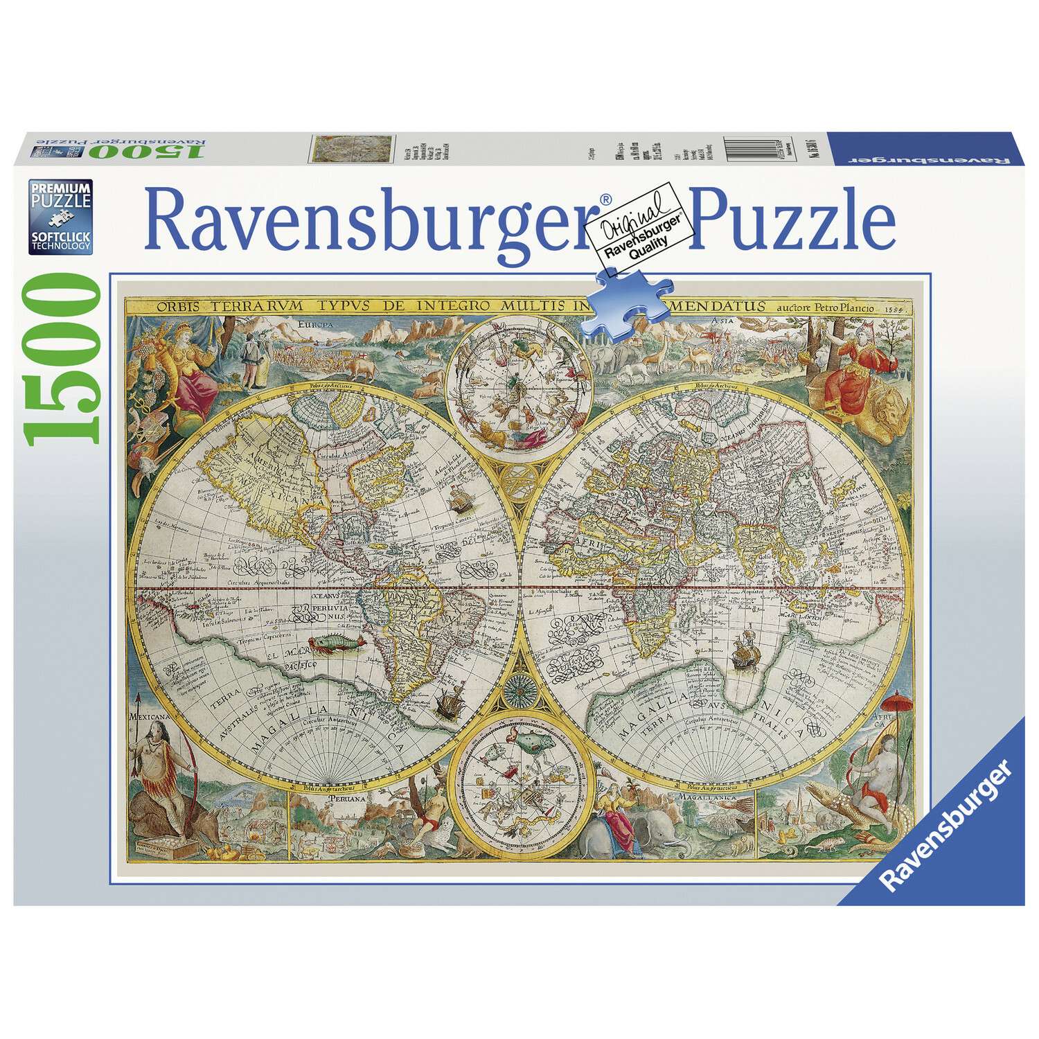 Пазл Ravensburger Историческая карта 1500элементов 16381 - фото 1