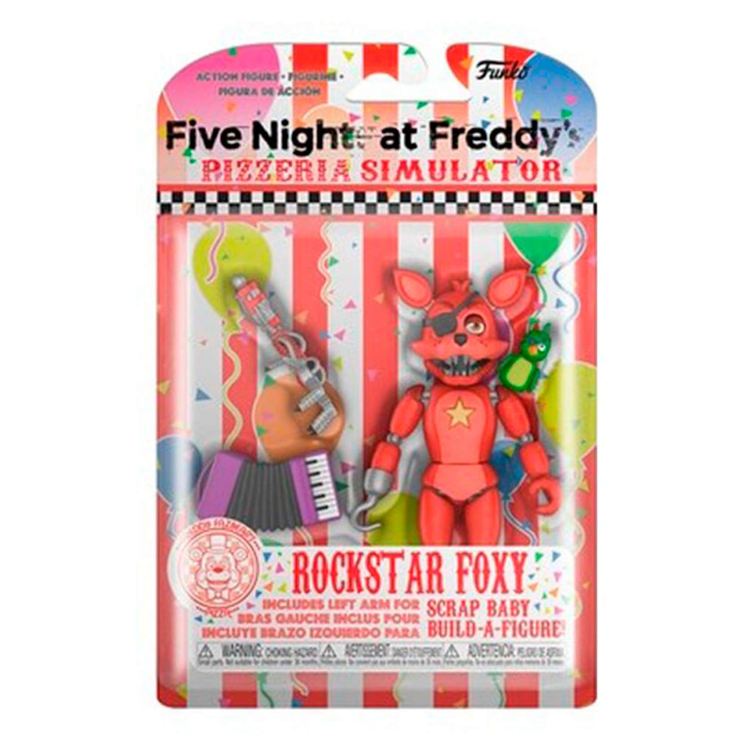 Five nights at freddy's pizza simulator rockstar foxy sales action figure