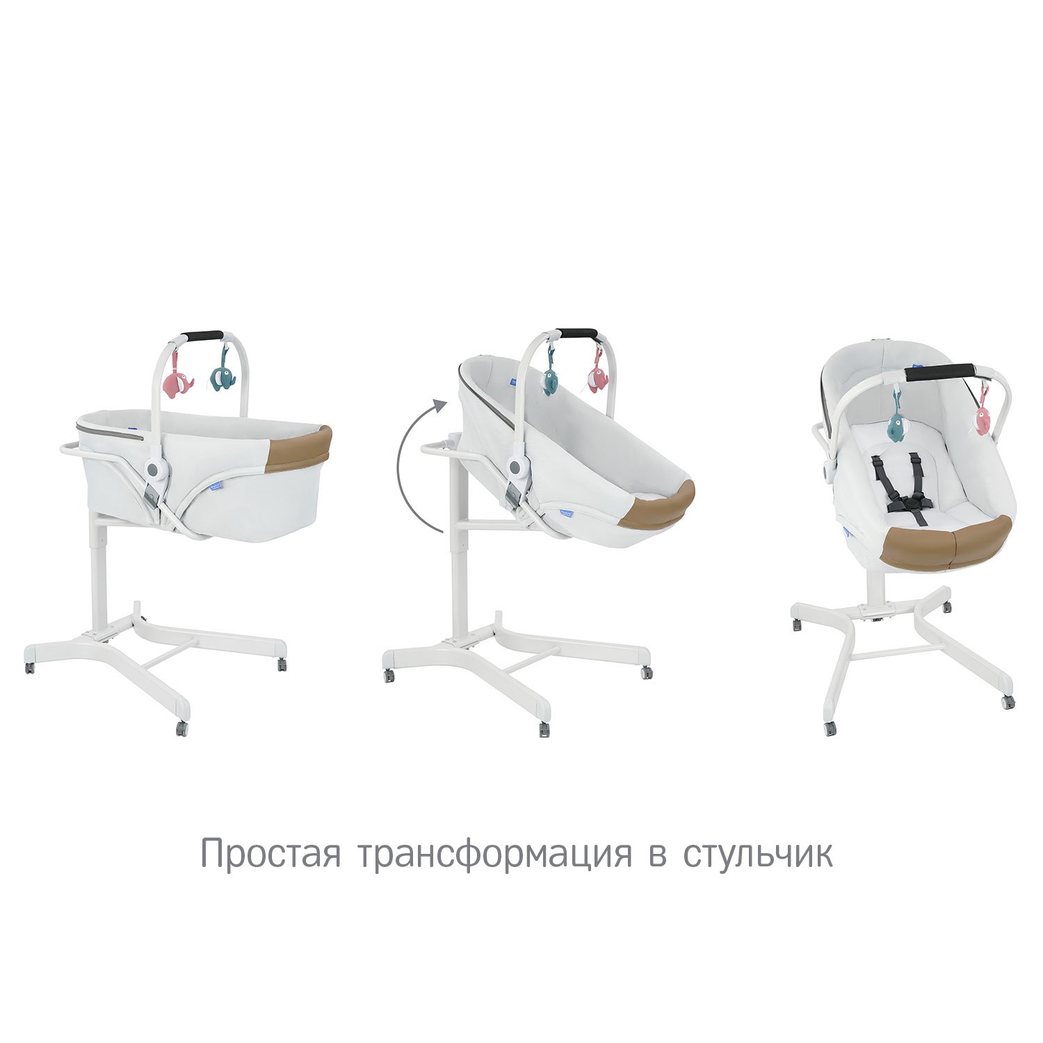 Колыбель SIMPLICITY 3000 Elite 5 в 1 Серый - фото 10