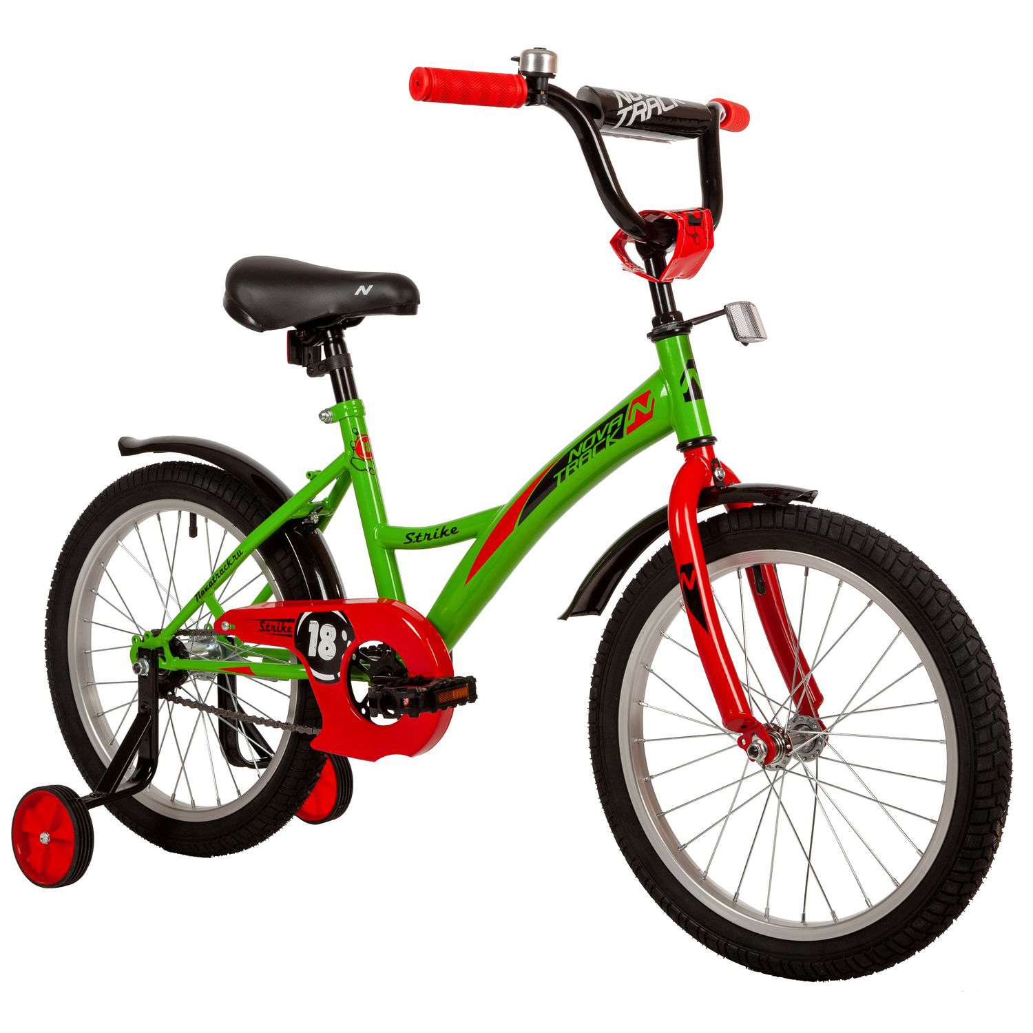 Велосипед 18 зеленый. NOVATRACK STRIKE - фото 2
