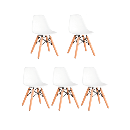 Комплект стульев Stool Group детских DSW SMALL белый 5 шт