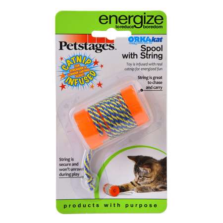 Игрушка для кошек Petstages Energize Opka Катушка с веревочкой 313YEX