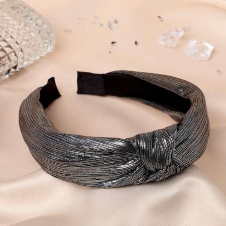 Ободок для волос Queen fair «Престиж» 3 см серебро