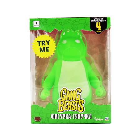 Игрушка PMI фигурка-тянучка Gang Beasts зеленая GB6600-B