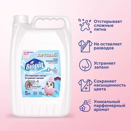 Набор для стирки детского белья BIOPIN Детский