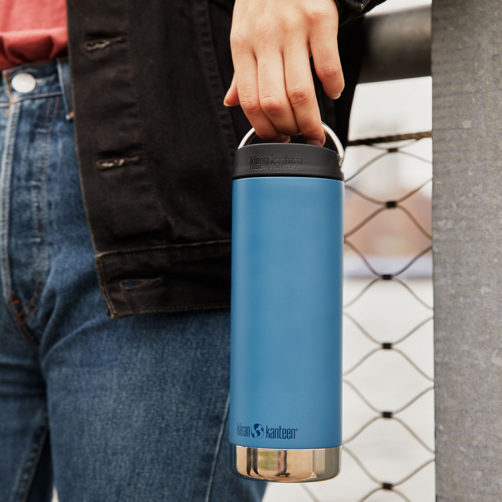 Термокружка Klean Kanteen TKWide Cafe Cap 16oz Real Teal 473 мл - фото 8