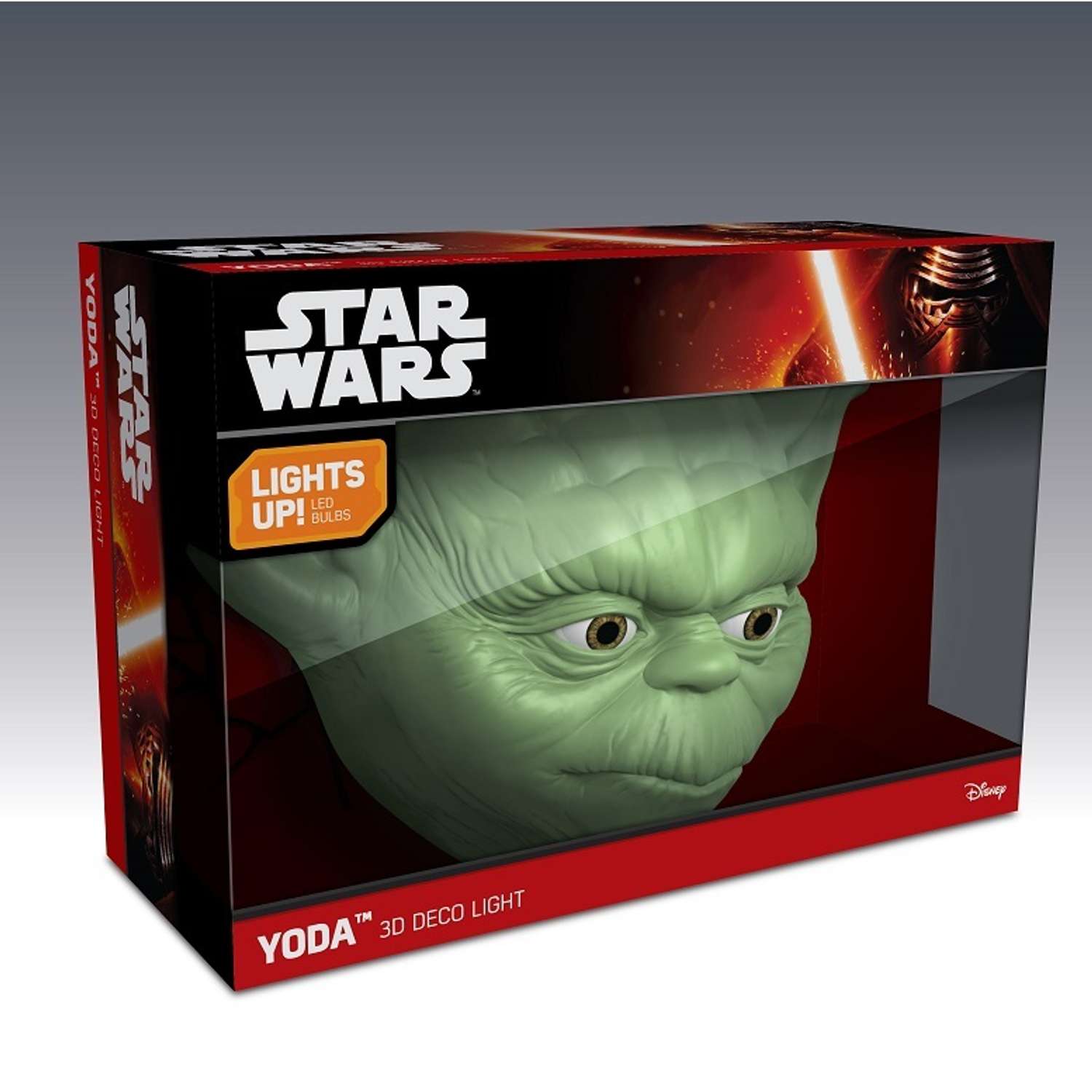 Светильник 3D 3DLightFx Star Wars Yoda Face - фото 5