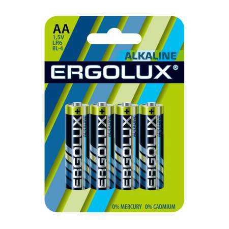 Батарейки Ergolux LR6 BL-4
