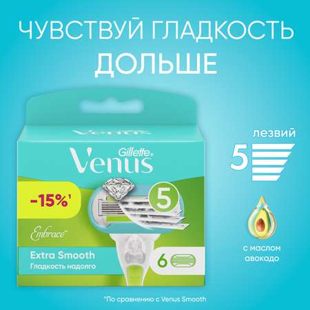 Кассеты сменные Gillette Venus Embrace 6шт