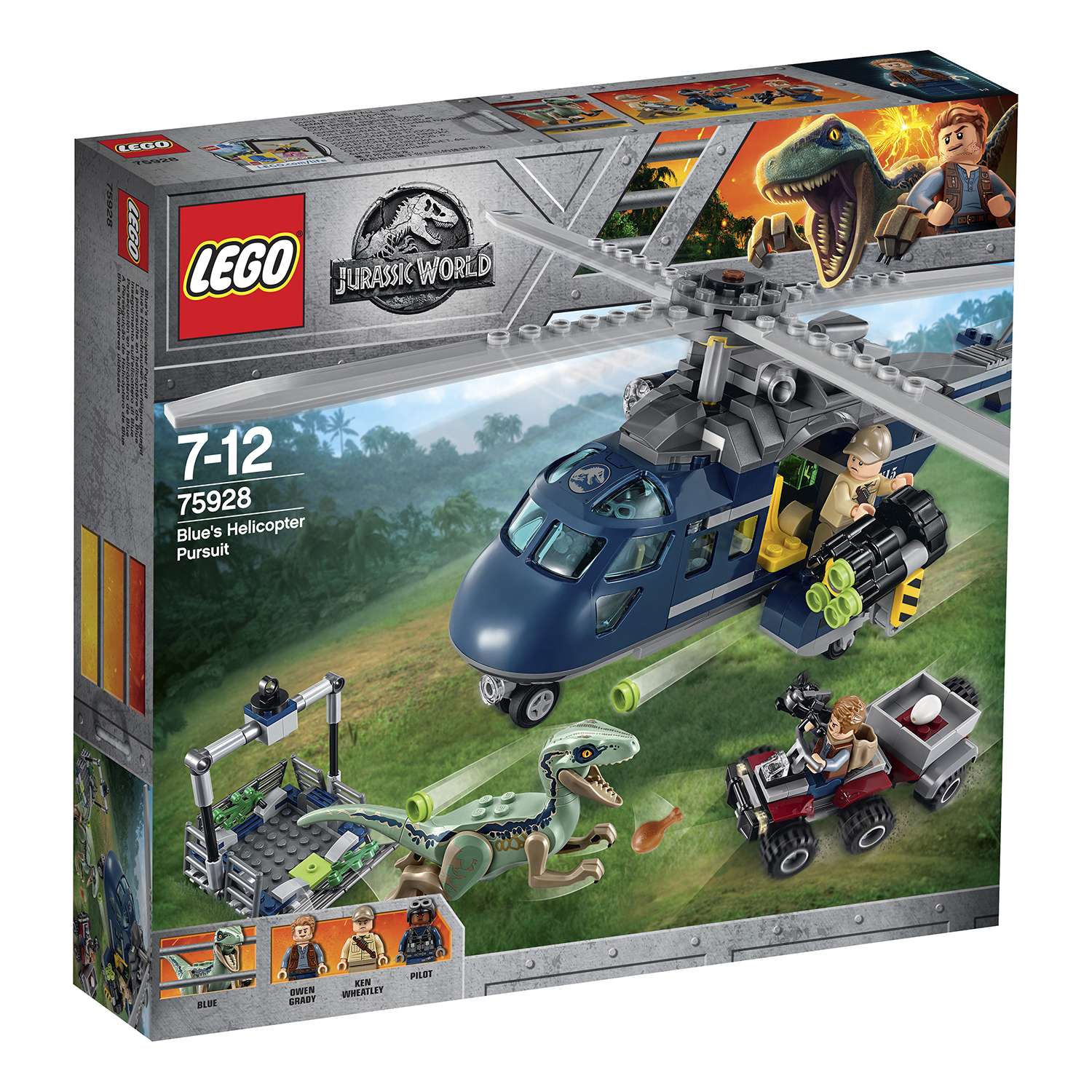 Конструктор LEGO Jurassic World Погоня за Блю на вертолёте 75928 - фото 2