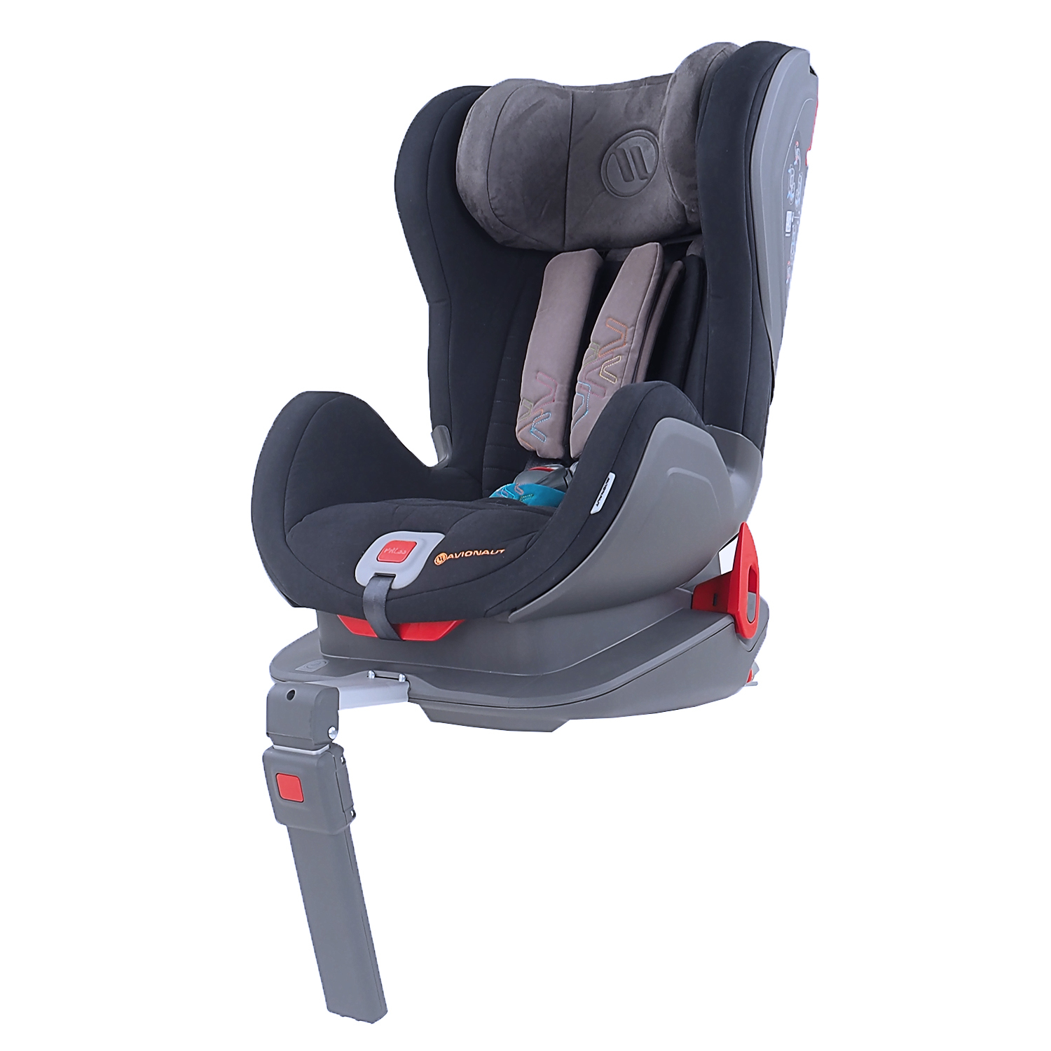 Автокресло Avionaut Glider Softy Isofix 9-25кг Черный-Светло-серый-Бирюзовый - фото 6