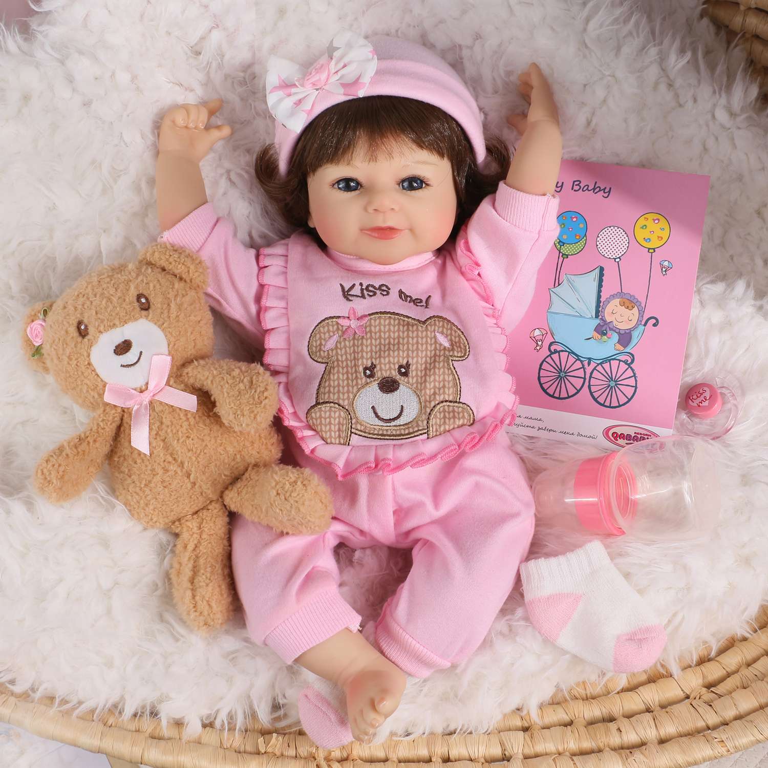 Кукла Реборн QA BABY Варвара девочка большая пупс набор игрушки для девочки 42 см 45008 - фото 2