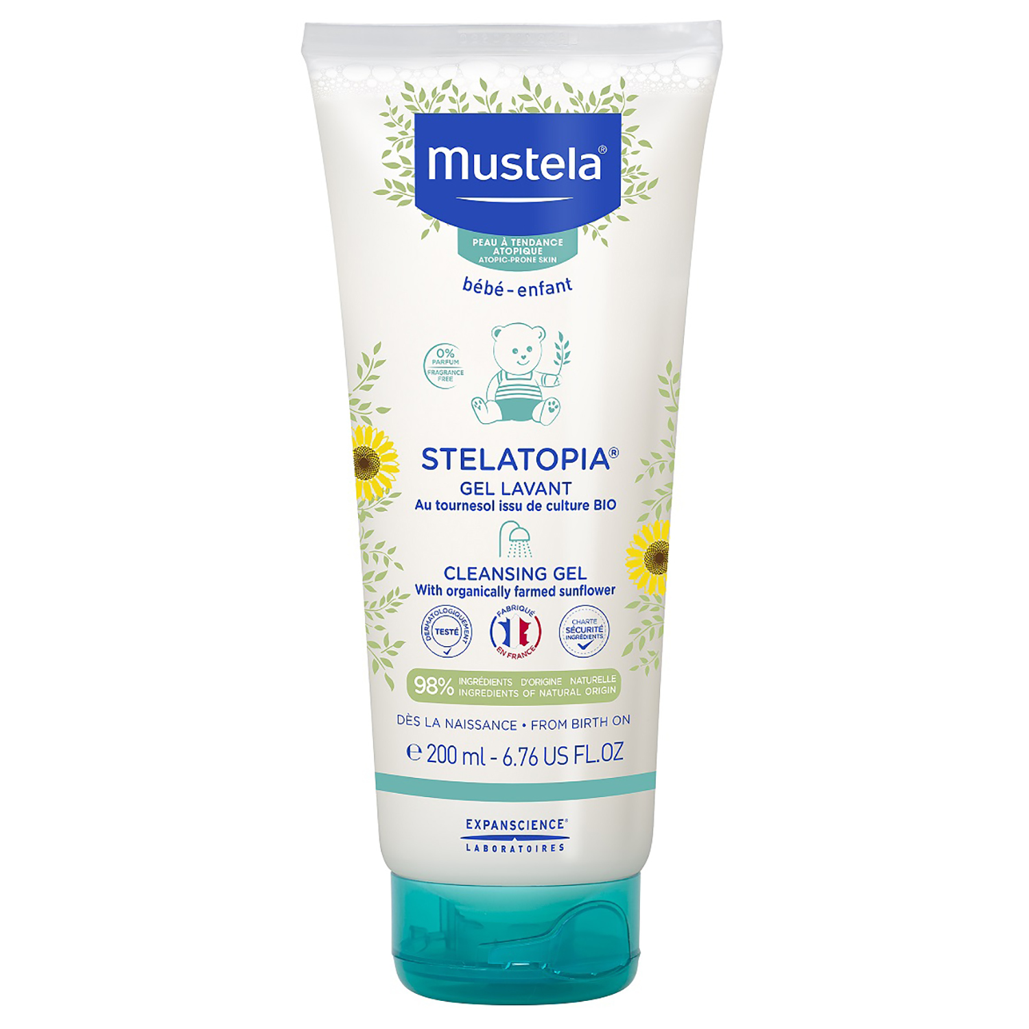 Гель для купания Mustela Stelatopia очищающий 200мл - фото 1