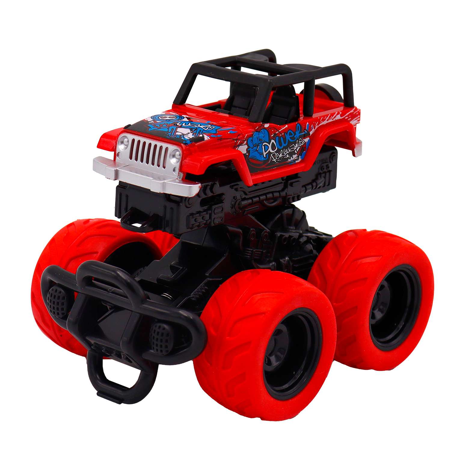 Машинка Funky Toys фрикционная Сафари с краш-эффектом Красная FT97975 FT97975 - фото 3